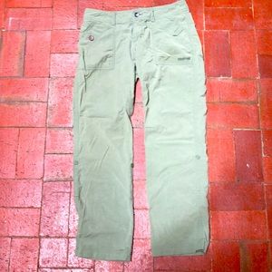 Marmot olive colored hiking pants Size 8